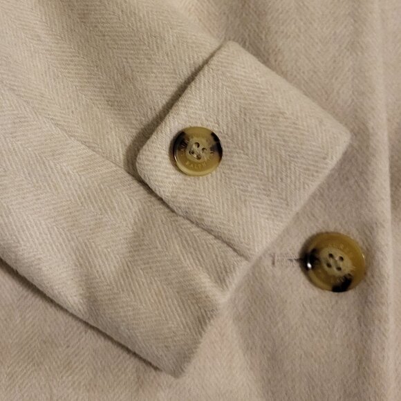 Ralph Lauren Women's Natural Wool Blend Reefer Coat Size 8 - Picture 5 of 9
